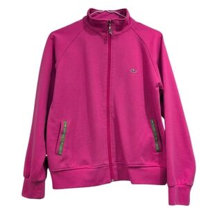 Lacoste Pink Full-Zip Jacket Large